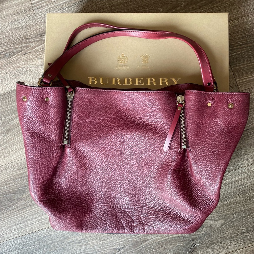 Burberry Leather Maroon Purse
